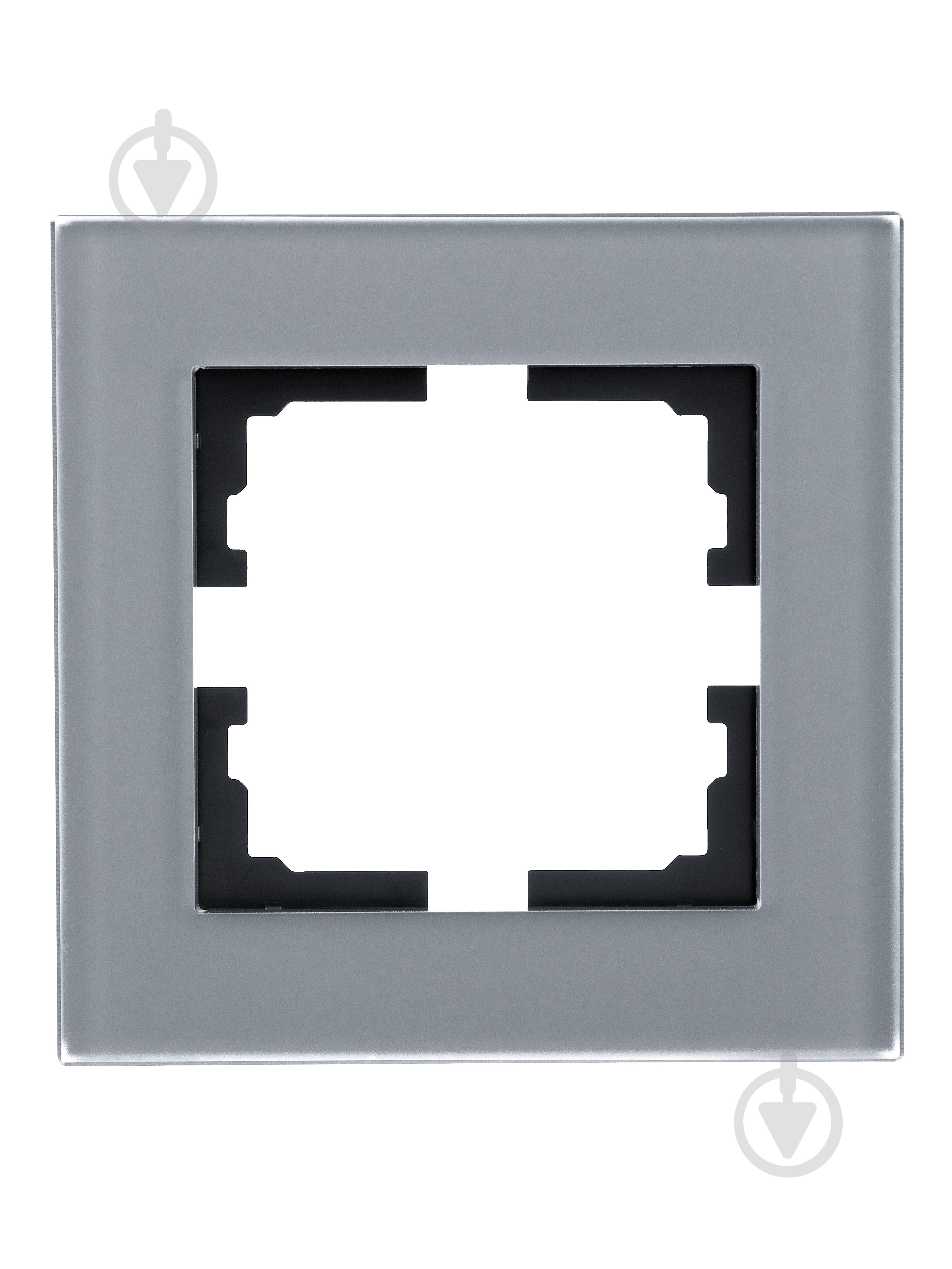 Рамка одномісна Lezard Vesna горизонтальна асфальт 742-M6980-146 - фото 1