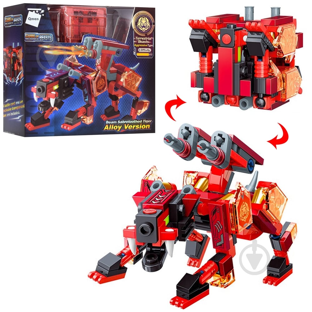 Конструктор Qman Cube of Beasts Тигр 41221 - фото 1 Конструктор Qman Cube of Beasts Тигр 41221 - фото 1