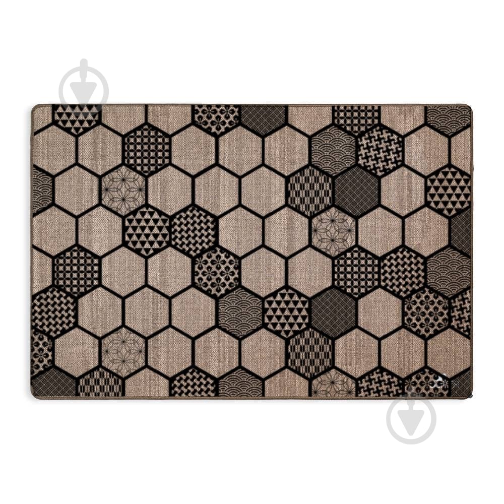 Коврик Dariana Лен Мозаика 60x90 см - фото 1 Коврик Dariana Лен Мозаика 60x90 см - фото 1