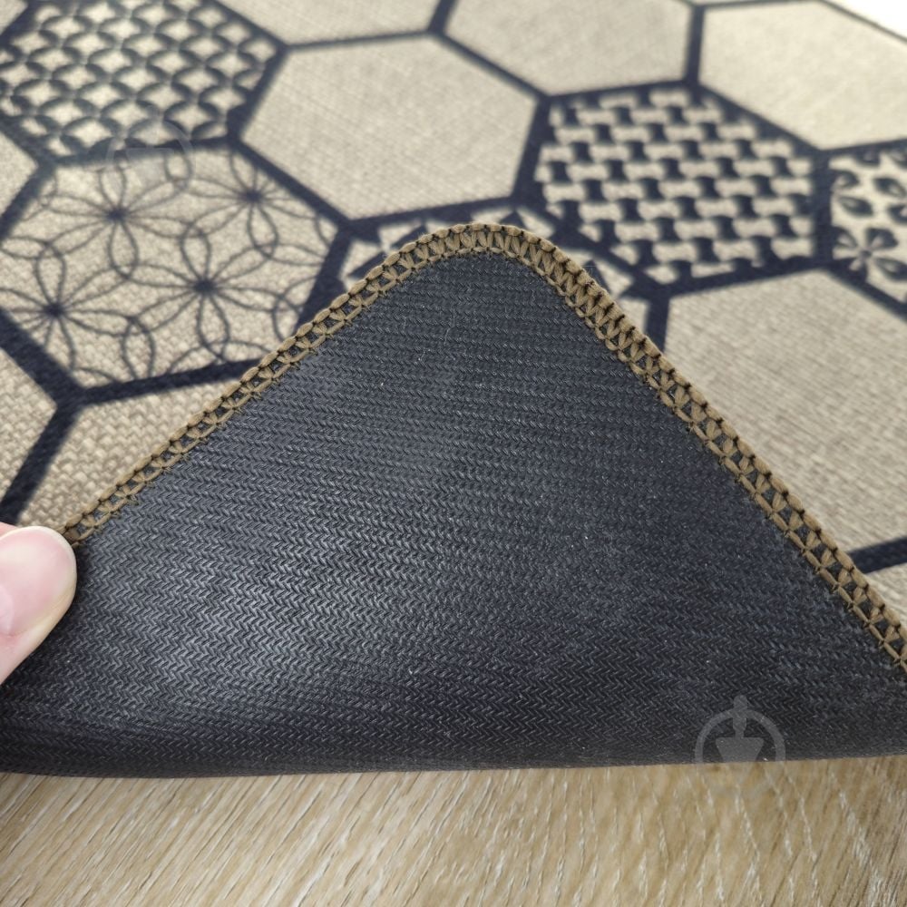 Коврик Dariana Лен Мозаика 60x90 см - фото 2 Коврик Dariana Лен Мозаика 60x90 см - фото 2