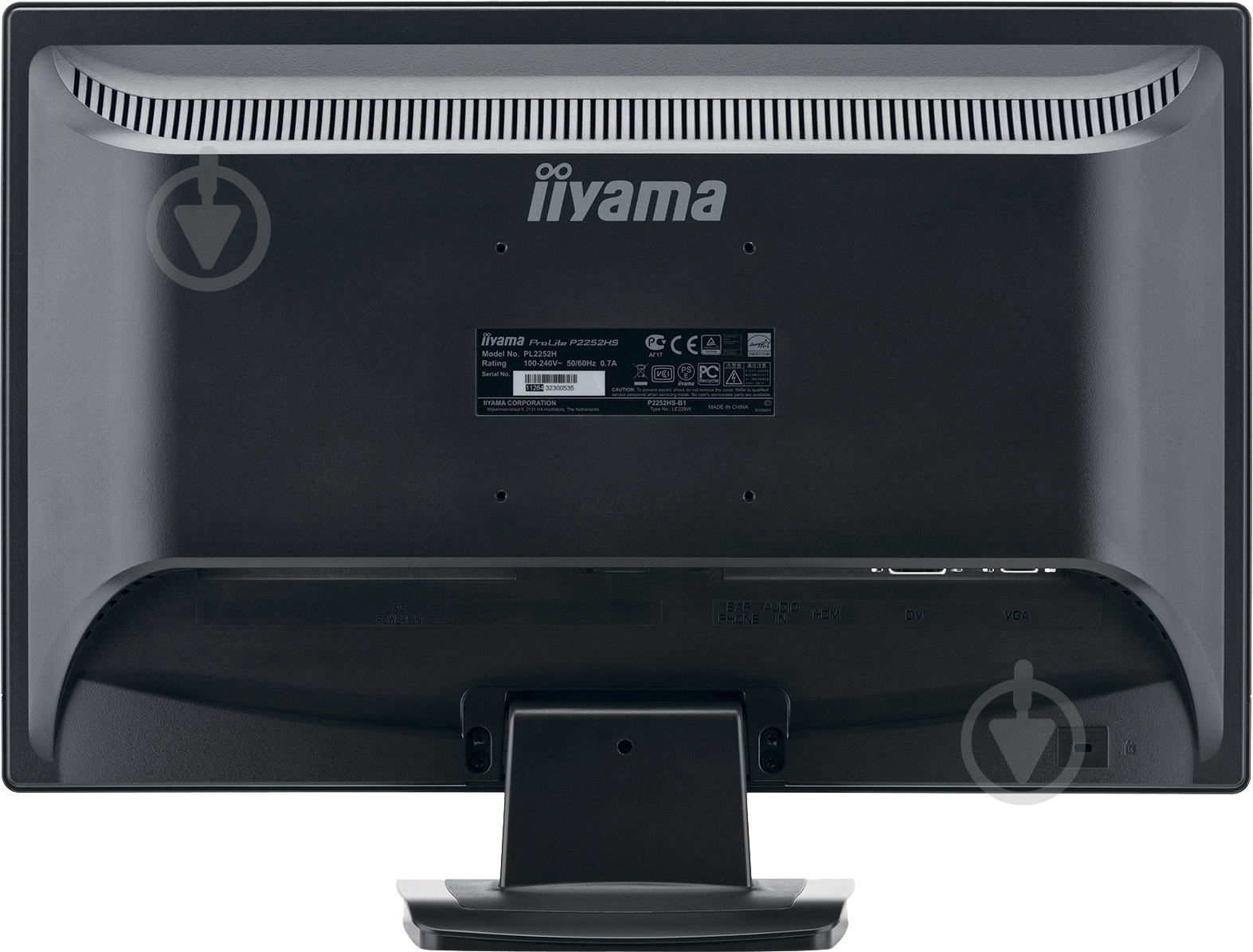 Монитор Iiyama ProLite 21,5" (P2252HS-B1) - фото 6