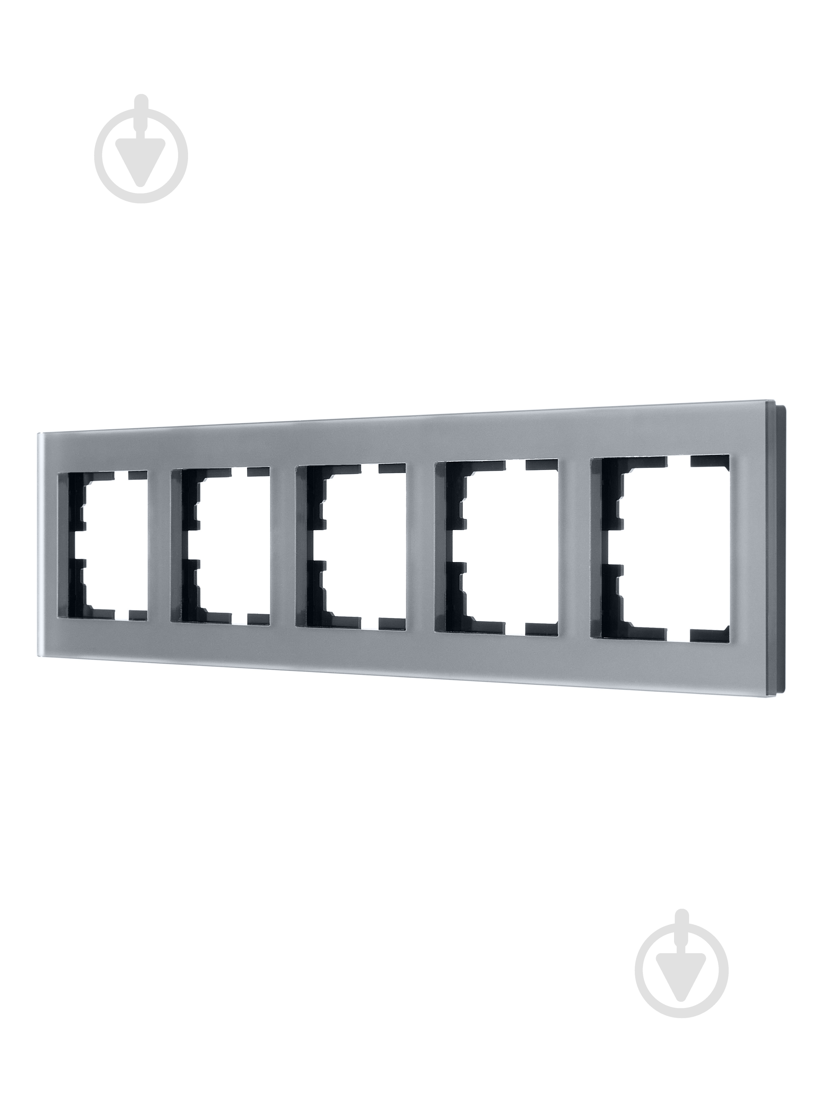 Рамка п'ятимісна Lezard Vesna горизонтальна асфальт 742-M6980-150 - фото 2