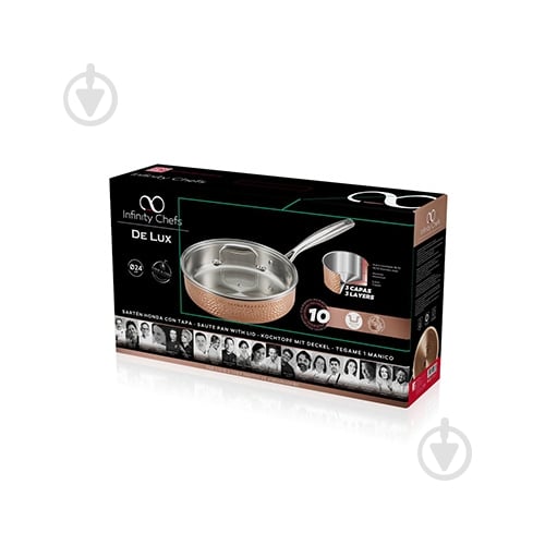 Ковш с крышкой Bergner De Lux 24 см BGIC-3661 - фото 2