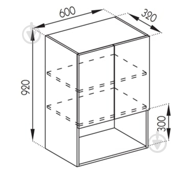 Шкаф верхний Софи (В 60 2Д п/микровол. (920)) шелковый камень/белый Світ Меблів - фото 5 Шкаф верхний Софи (В 60 2Д п/микровол. (920)) шелковый камень/белый Світ Меблів - фото 5