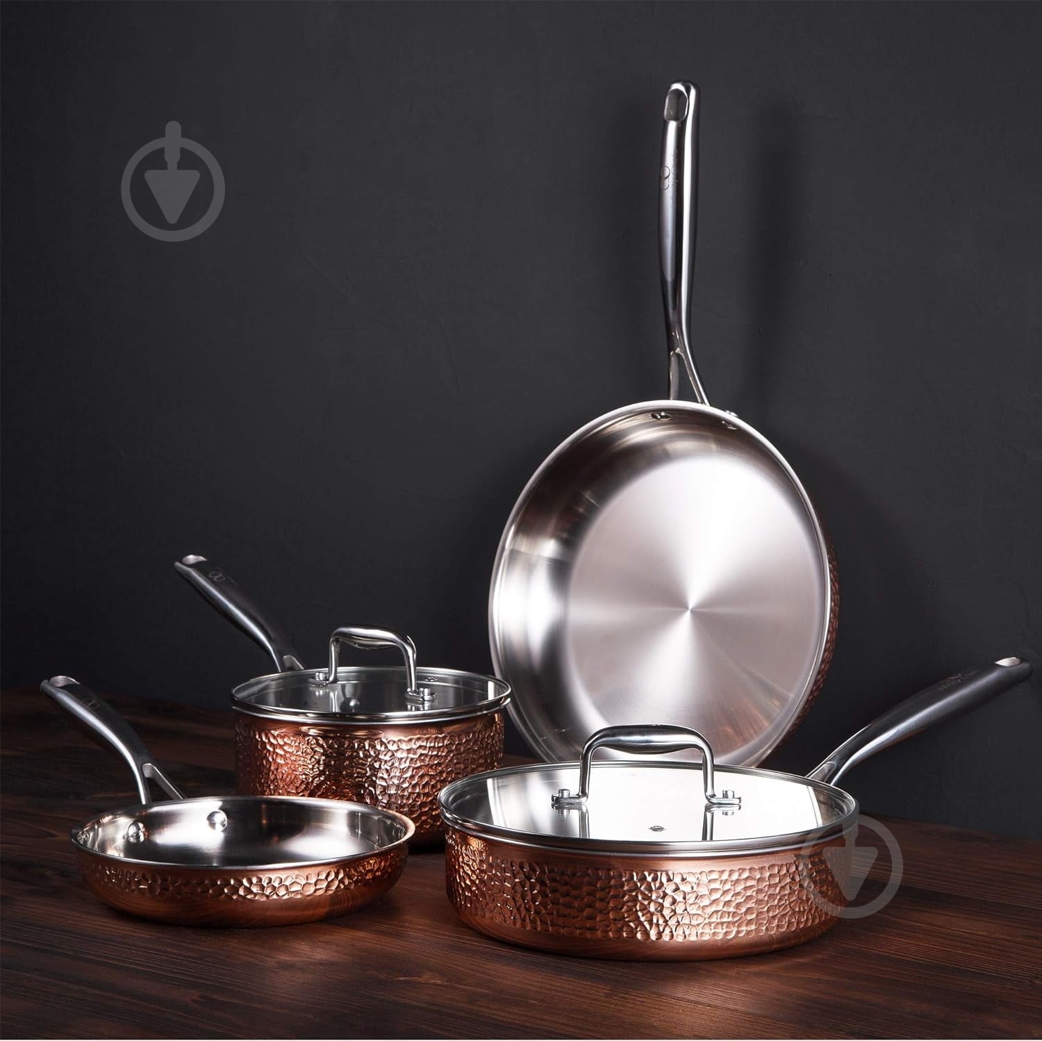 Ковш с крышкой Bergner De Lux 18 см BGIC-3663 - фото 2