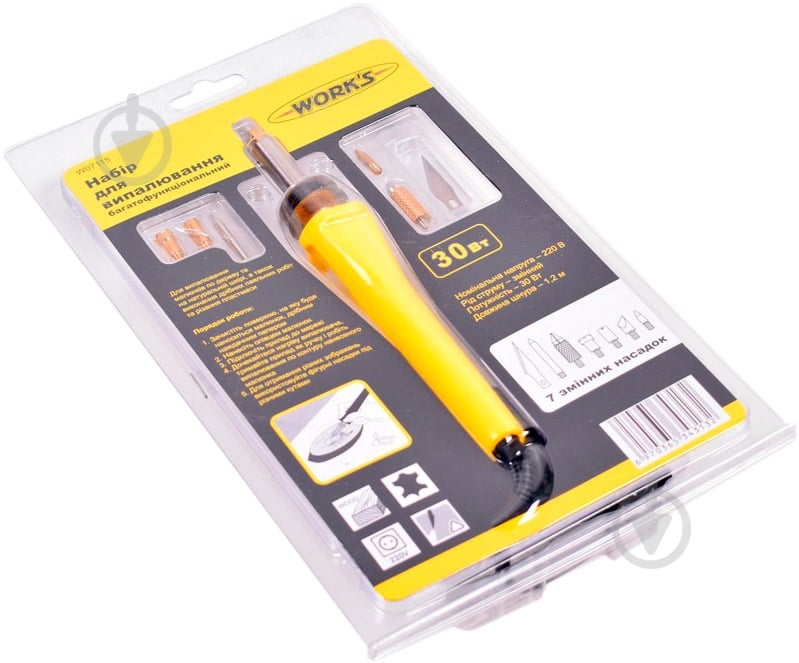 Набір для випалювання з насадками Work's W07115 - фото 2