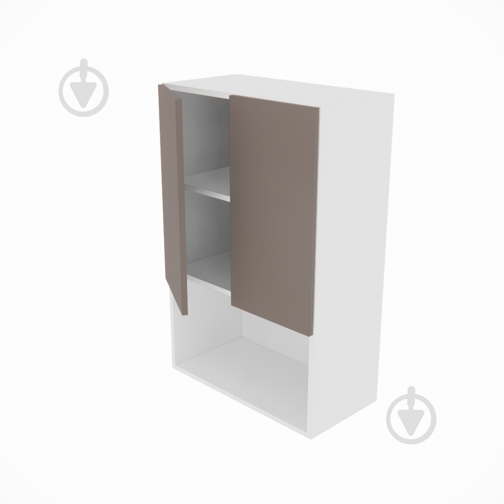 Шкаф верхний Софи (В 60 2Д п/микровол. (920)) глиняный серый/белый Світ Меблів - фото 2