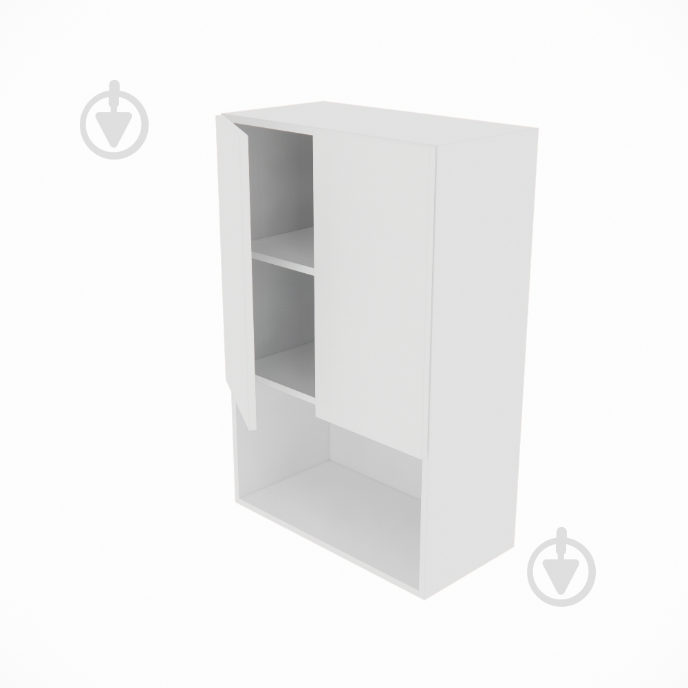 Шкаф верхний Софи (В 60 2Д п/микровол. (920)) белый/белый Світ Меблів - фото 2