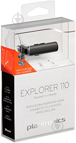 Bluetooth-гарнитура Plantronics Explorer 110 black - фото 7