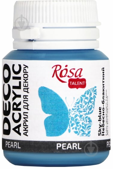 Краска акриловая 81 небесно-голубой перламутр 20 мл Rosa Talent - фото 1