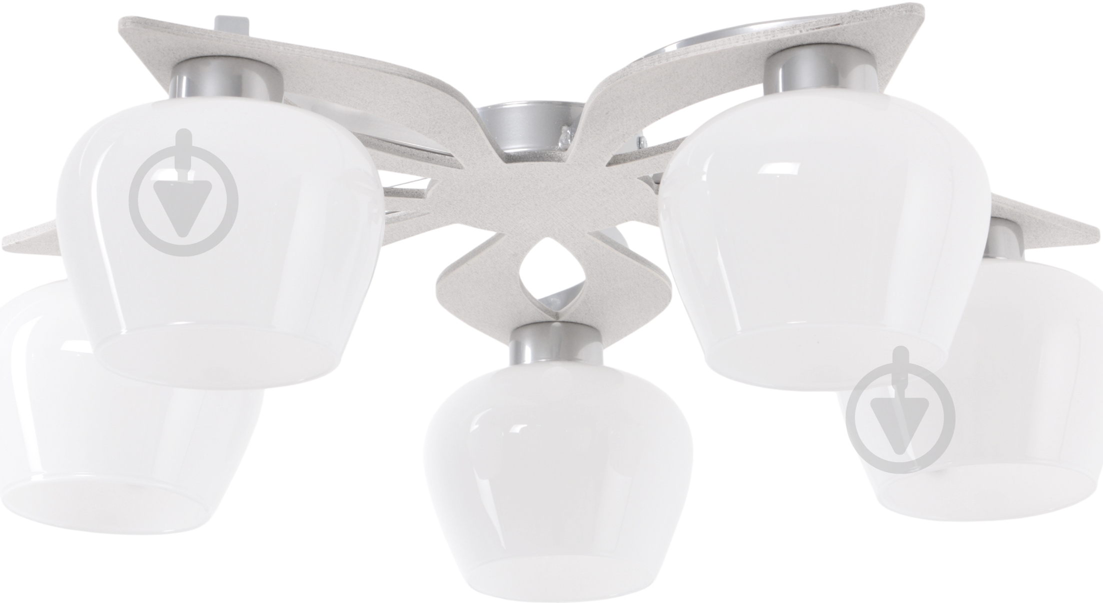 Люстра потолочная TK Lighting Daisy White 5x60 Вт E27 хром - фото 1 Люстра потолочная TK Lighting Daisy White 5x60 Вт E27 хром - фото 1