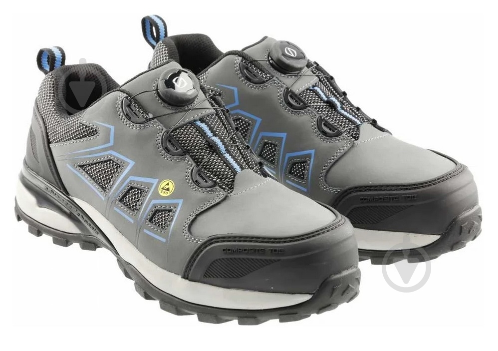 Полуботинки рабочие HOEGERT FULDE р.46 HT5K577 серый - фото 1 Полуботинки рабочие HOEGERT FULDE р.46 HT5K577 серый - фото 1