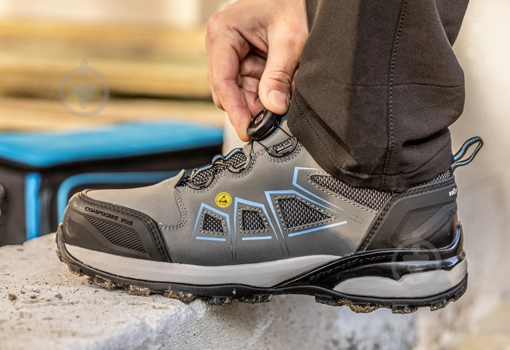 Полуботинки рабочие HOEGERT FULDE р.46 HT5K577 серый - фото 5 Полуботинки рабочие HOEGERT FULDE р.46 HT5K577 серый - фото 5