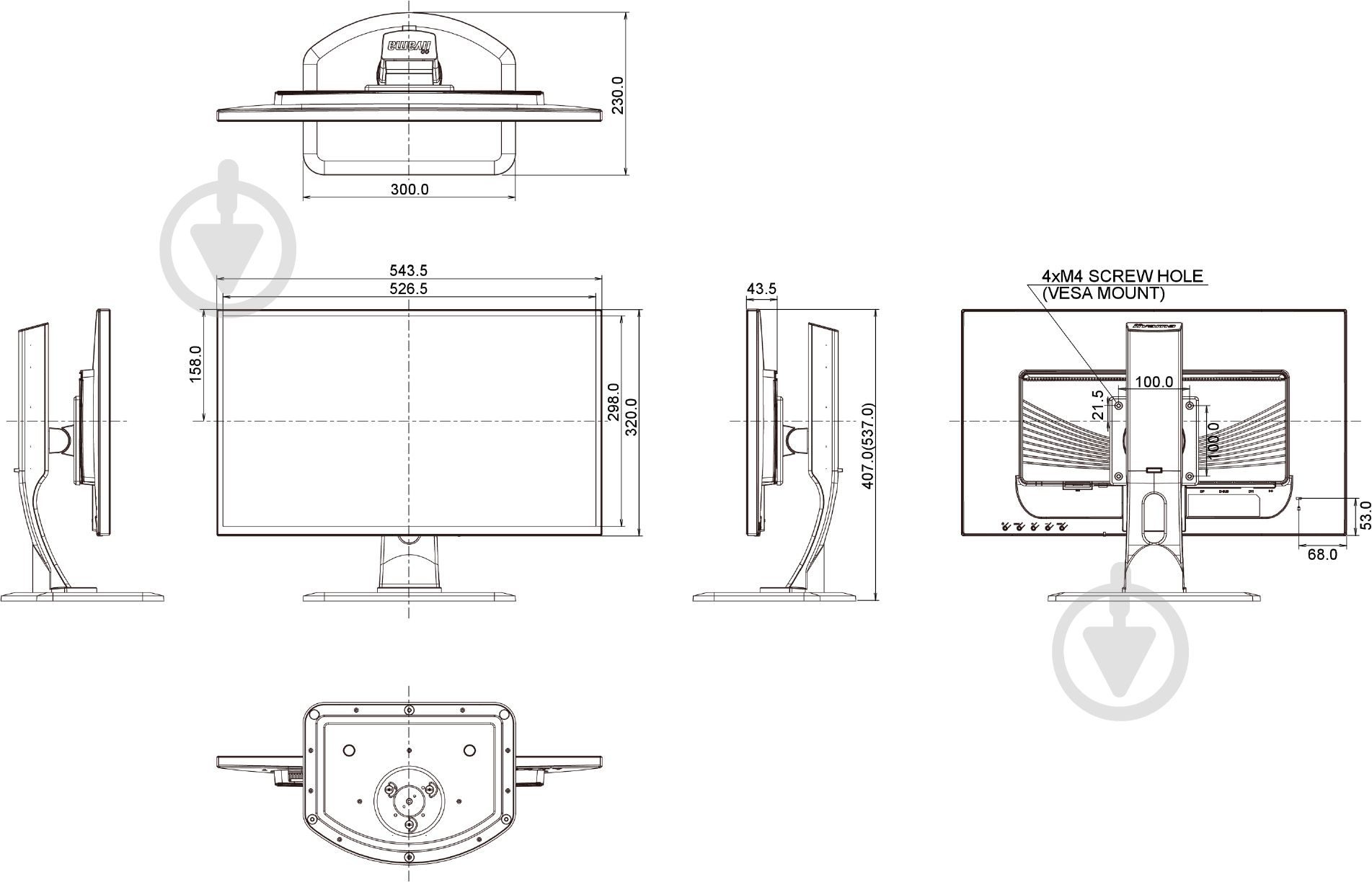 Монитор Iiyama ProLite 24" (XB2481HS-B1) - фото 9