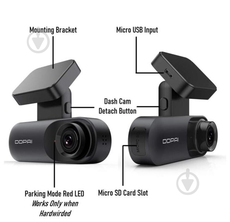 Видеорегистратор DDPai N3 Dash Cam - фото 4 Видеорегистратор DDPai N3 Dash Cam - фото 4