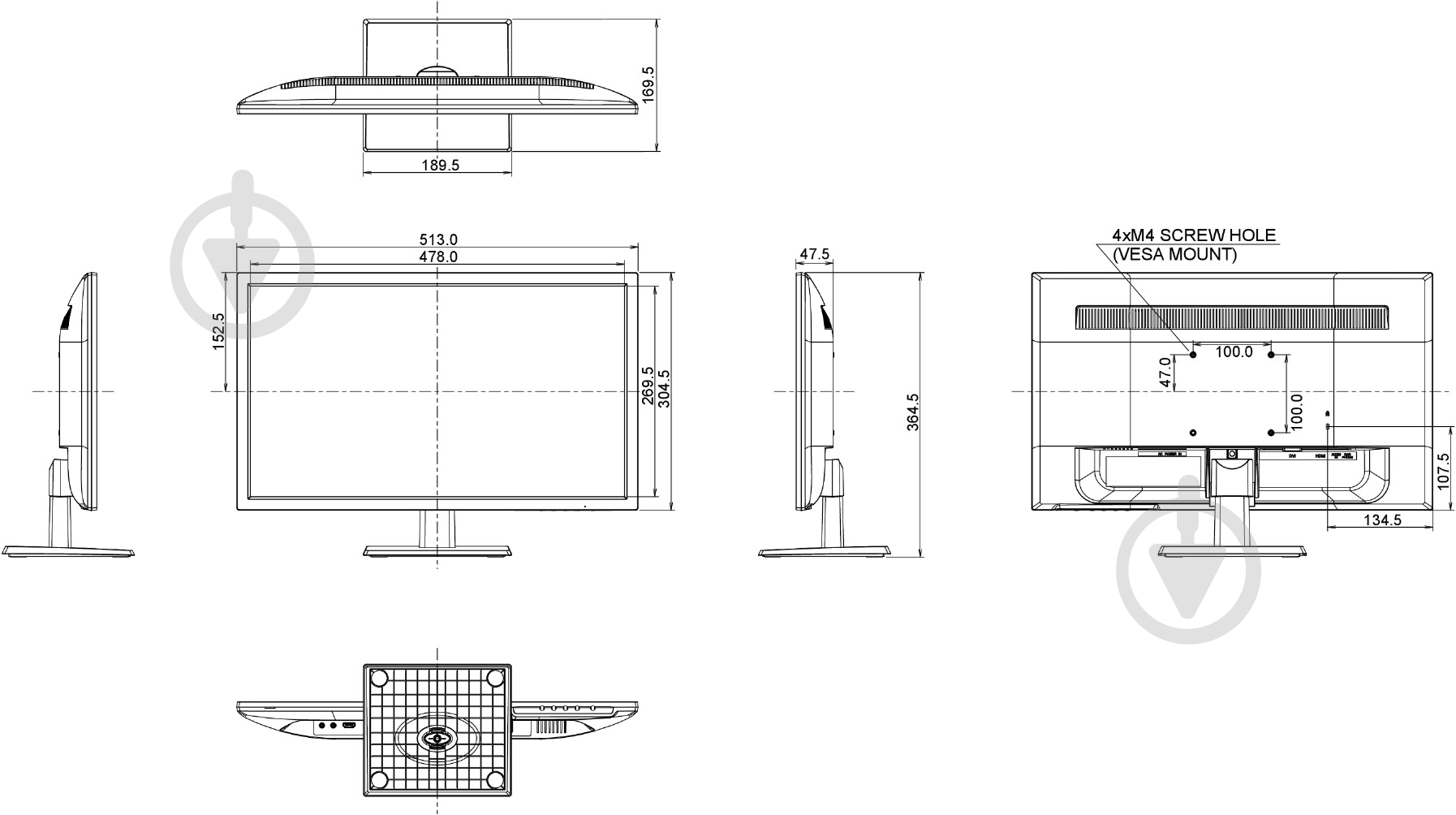 Монитор Iiyama G-Master 21,5" (GE2288HS-B1/GE2288HS-B1 A) - фото 8 Монитор Iiyama G-Master 21,5" (GE2288HS-B1/GE2288HS-B1 A) - фото 8