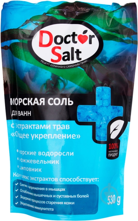 Сіль для ванн Dr Salt з екстрактами трав Загальне зміцнення 530 г - фото 1 Сіль для ванн Dr Salt з екстрактами трав Загальне зміцнення 530 г - фото 1