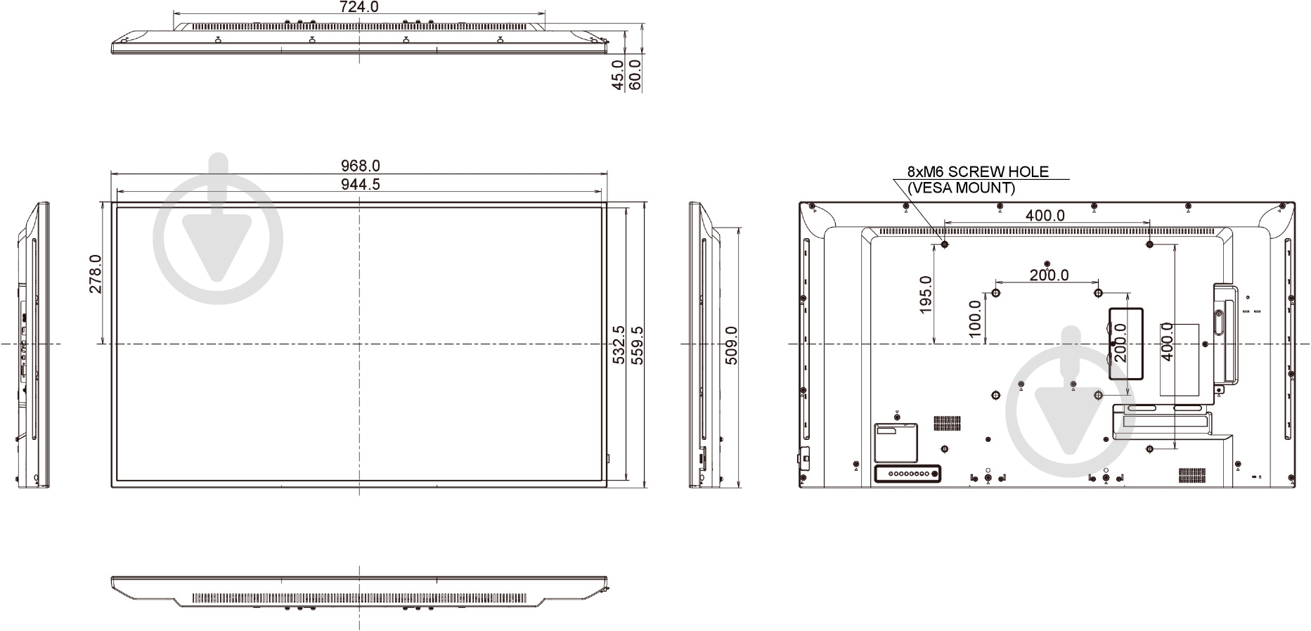 Монітор Iiyama ProLite 42,5" (LE4340UHS-B1) - фото 17