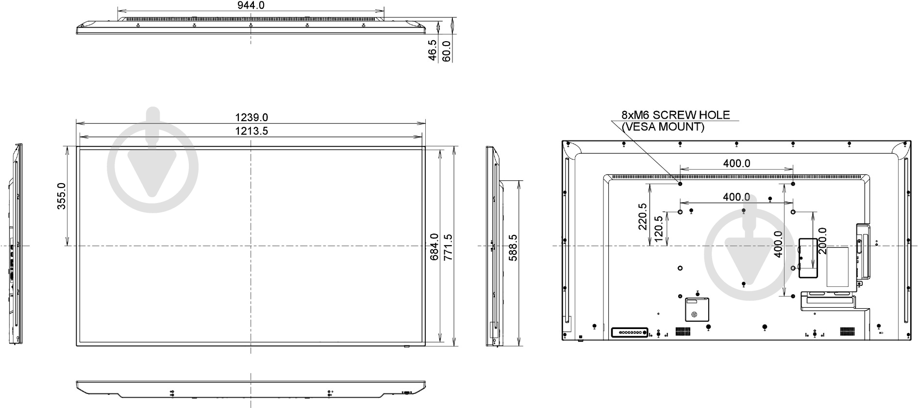 Монітор Iiyama ProLite 54,6" (LE5540UHS-B1) - фото 17