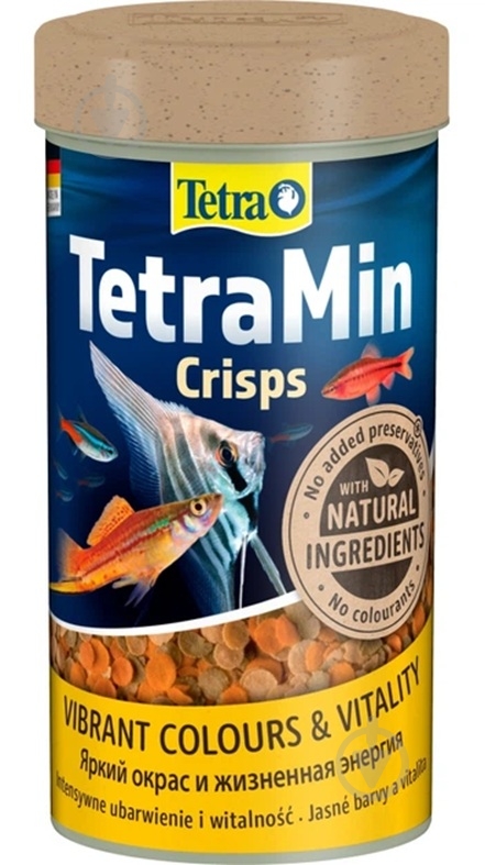 Корм Tetra Min Crisps для акваріумних рибок чіпси 55 г / 250 мл - фото 1
