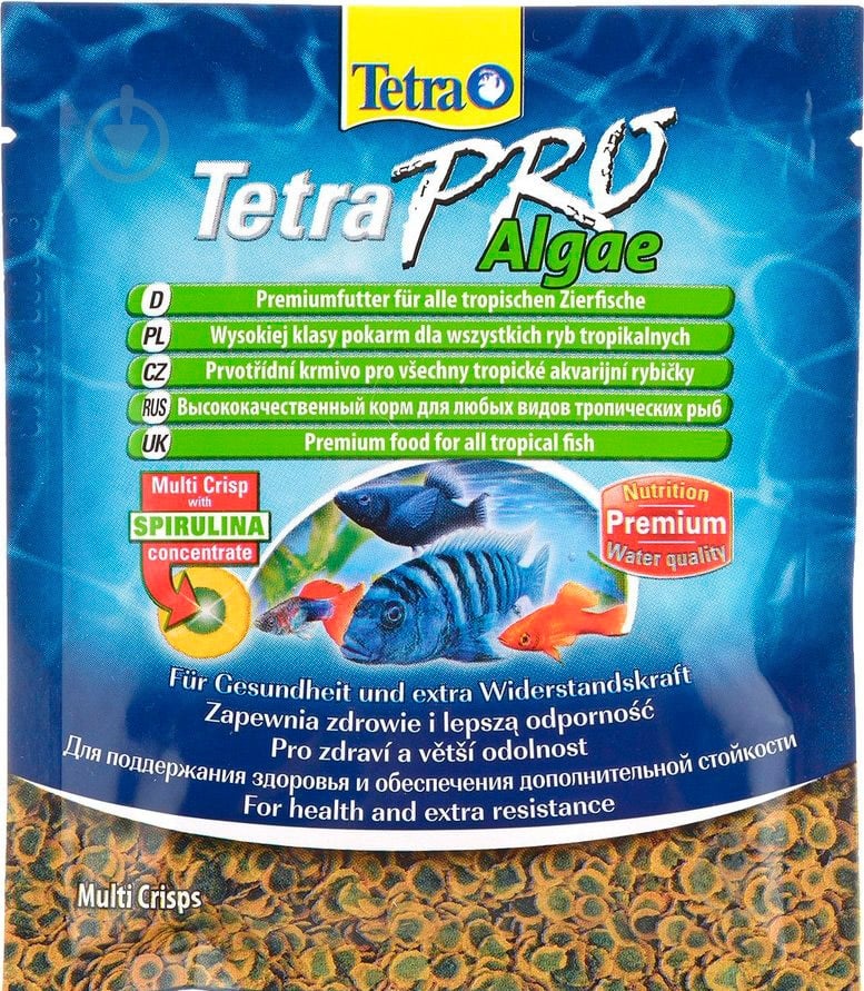 Корм Tetra для риб Tetra PRO Veget Crisps 12гр (рыба и рыбные побочные продукты) - фото 1 Корм Tetra для риб Tetra PRO Veget Crisps 12гр (рыба и рыбные побочные продукты) - фото 1
