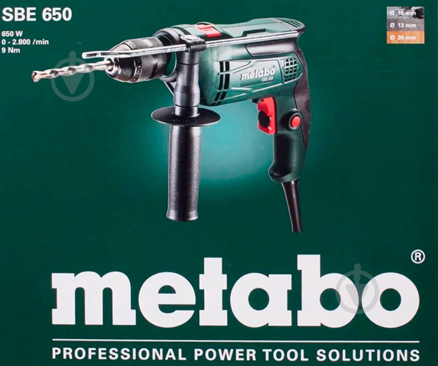 Дрель ударная Metabo SBE 650 2800 об/мин 600742500 - фото 8