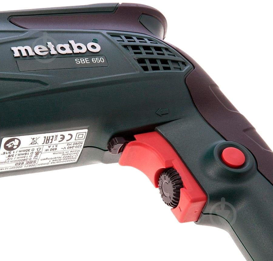 Дрель ударная Metabo SBE 650 2800 об/мин 600742500 - фото 4