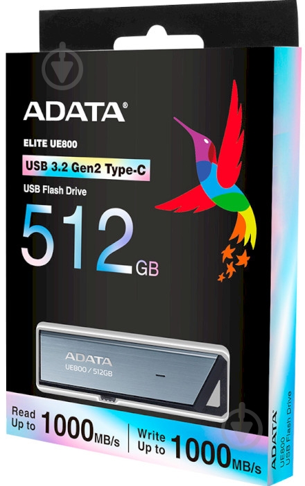 Флеш-память ADATA 512 ГБ USB Type-C silver (AELI-UE800-512G-CSG) - фото 10
