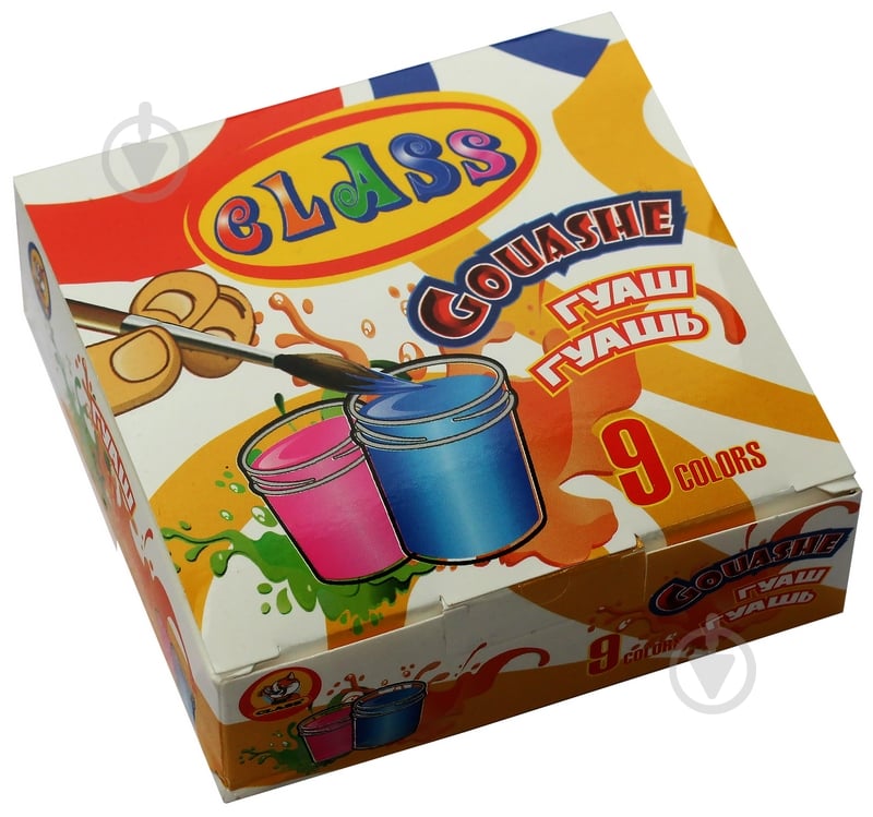 Краски гуашевые 7618 9 цветов 90 мл CLASS - фото 1 Краски гуашевые 7618 9 цветов 90 мл CLASS - фото 1