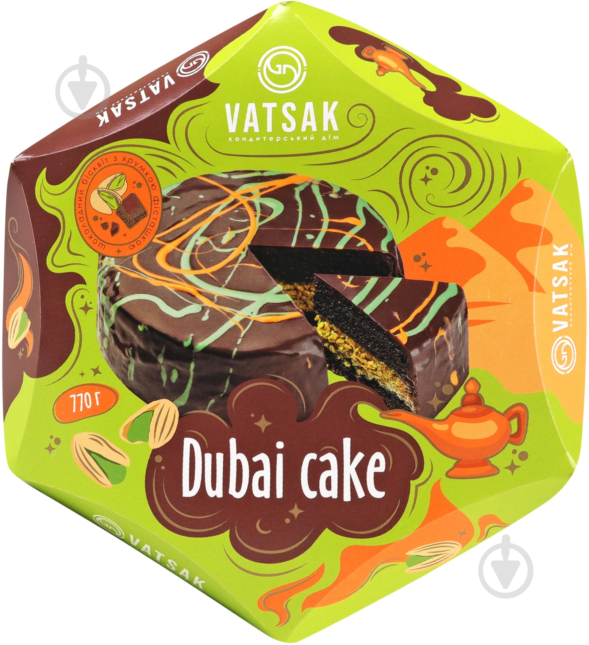 Торт Vatsak Dubai Cake 770 г - фото 1