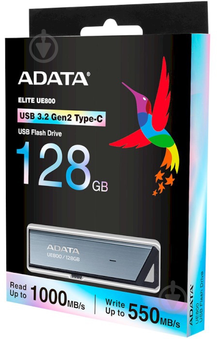 Флеш-память ADATA 128 ГБ USB Type-C silver (AELI-UE800-128G-CSG) - фото 8