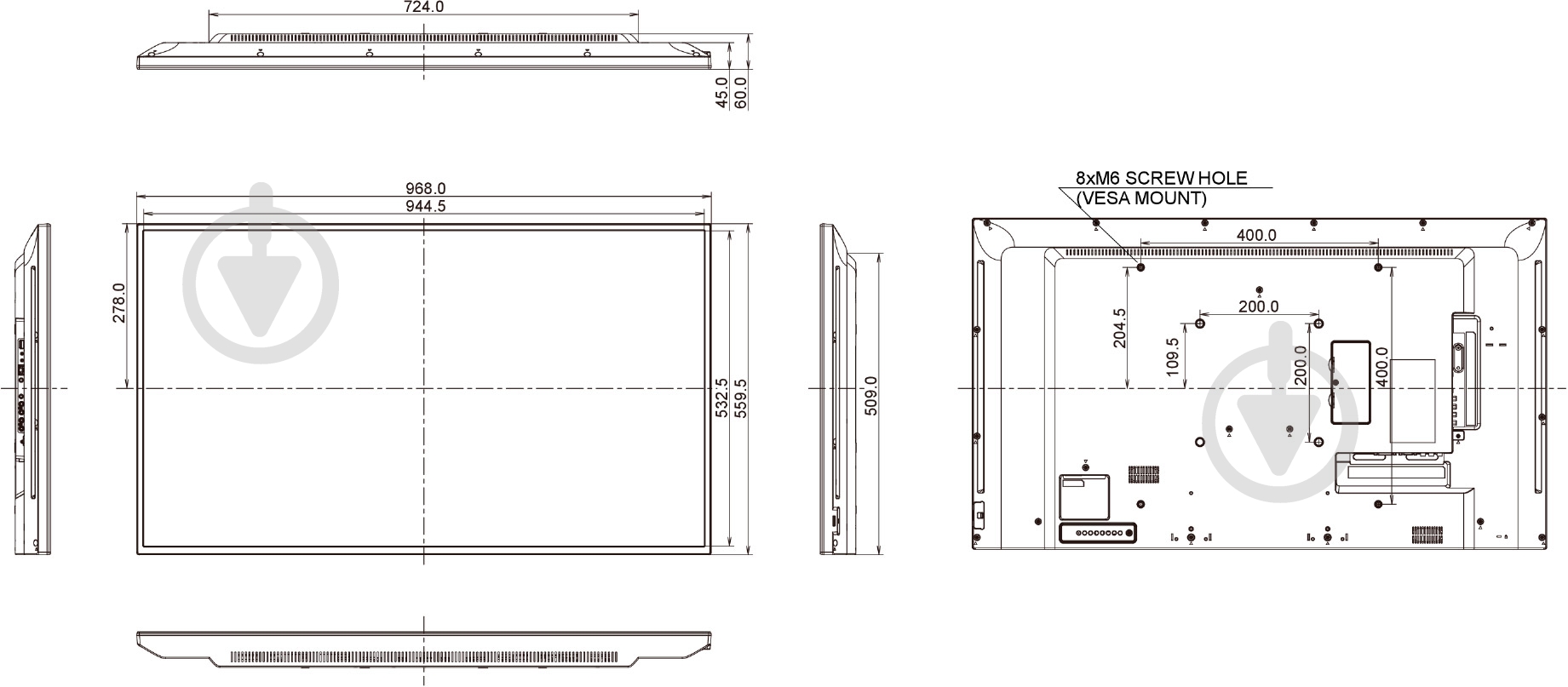 Монитор Iiyama ProLite 43" (LE4340S-B1) - фото 10