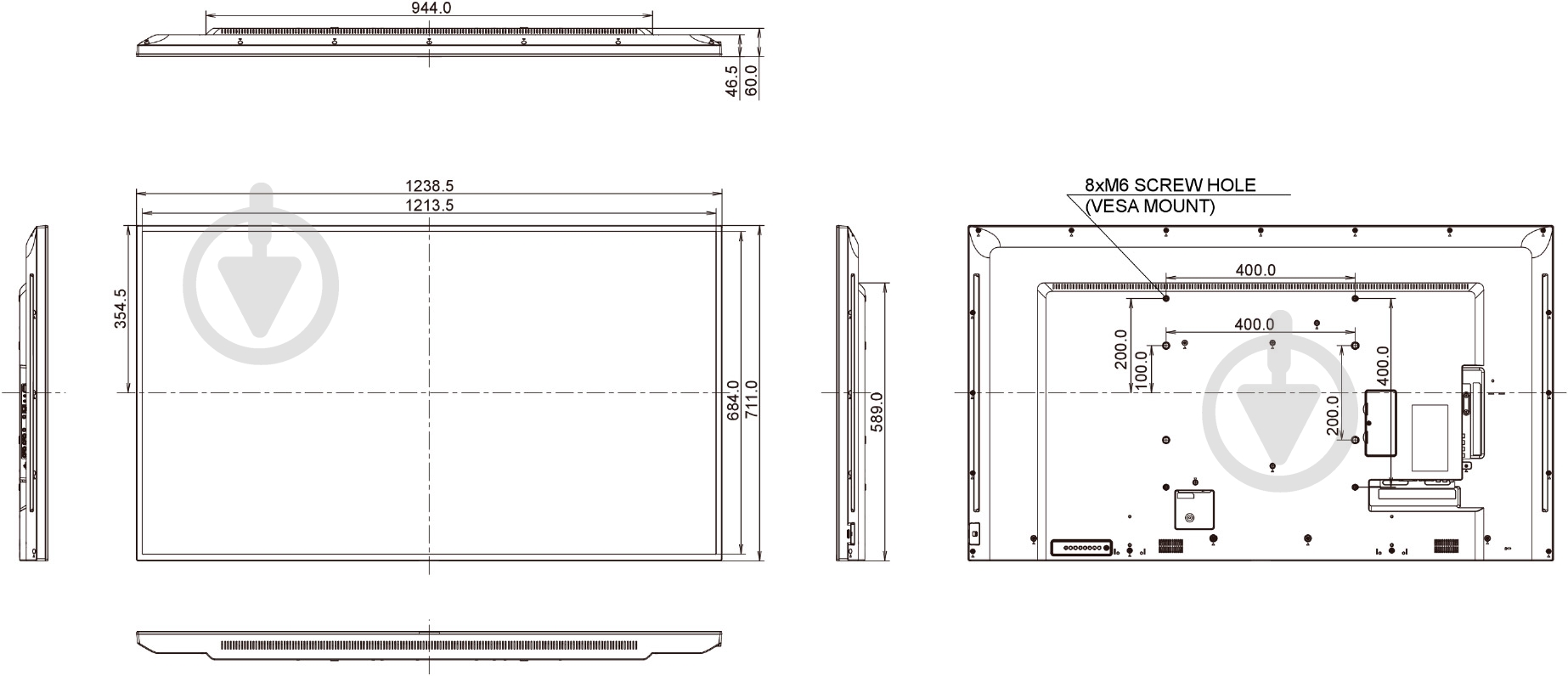 Монитор Iiyama ProLite 55" (LE5540S-B1) - фото 10