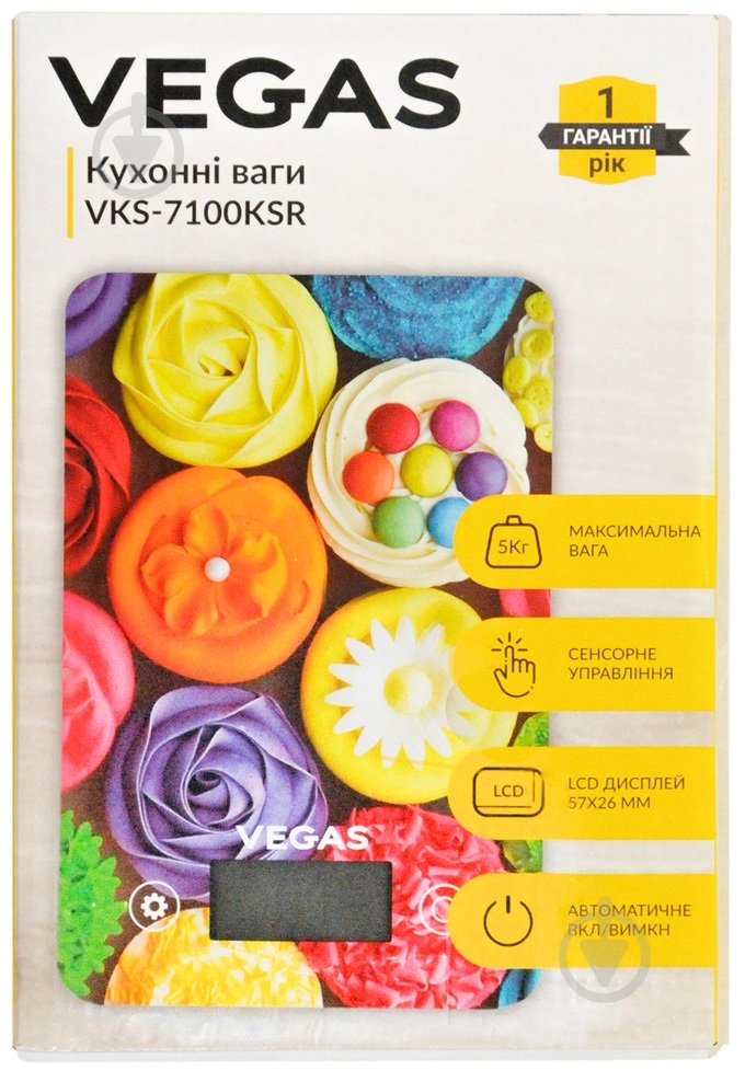 Весы кухонные VEGAS. VKS-7100KSR - фото 3 Весы кухонные VEGAS. VKS-7100KSR - фото 3
