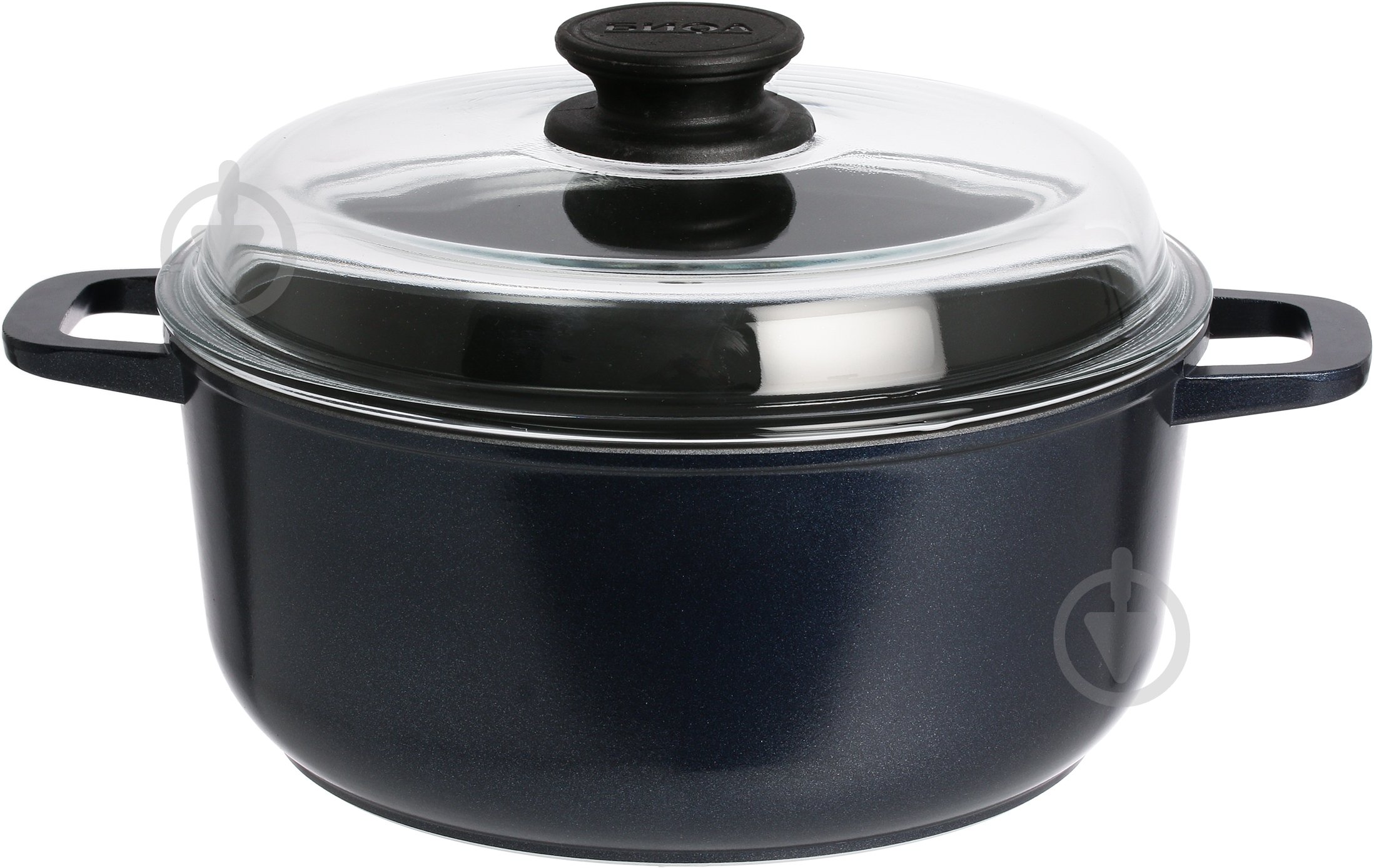 Набор посуды Biol с антипригарным покрытием 3 предмета Индиго І22РС - фото 2