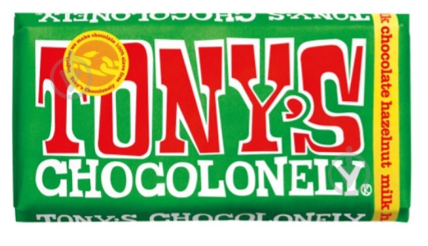 Шоколад Tony's Chocolonely с фундуком 180 г - фото 1