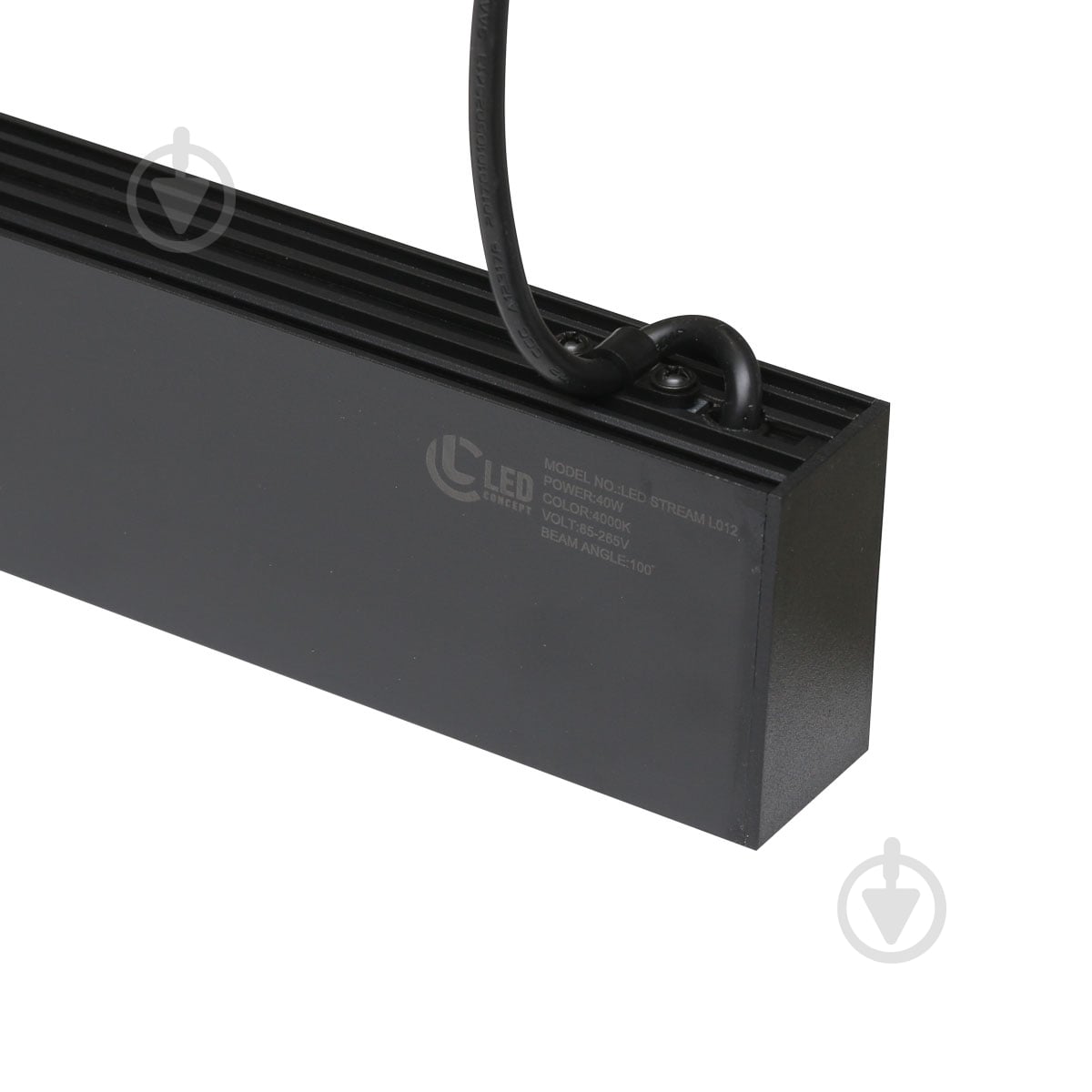 Світильник лінійний LED CONCEPT STREAM L01240 4000 К чорний - фото 4 Світильник лінійний LED CONCEPT STREAM L01240 4000 К чорний - фото 4