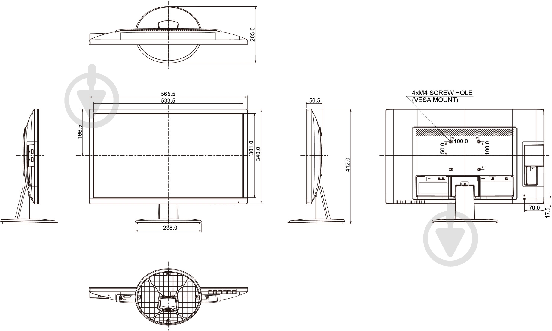 Монітор Iiyama ProLite 24" (E2483HS-B3) - фото 6