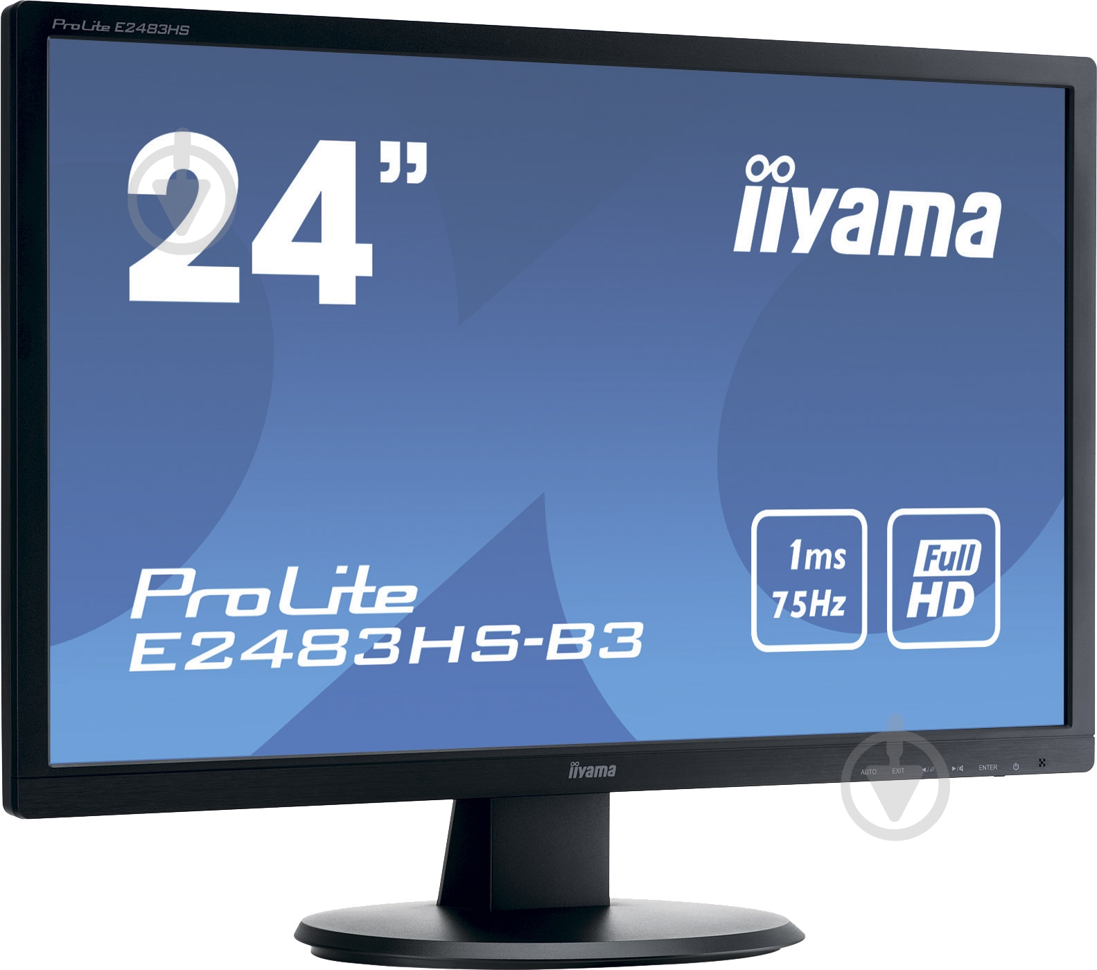Монітор Iiyama ProLite 24" (E2483HS-B3) - фото 2