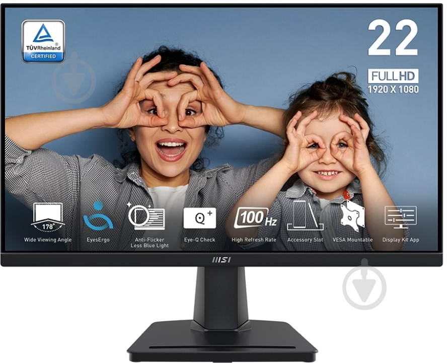 Монитор MSI PRO MP225V 21,45" (9S6-3PE0CM-001) - фото 1