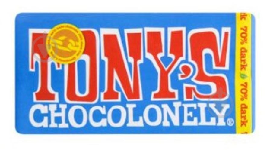 Черный шоколад Tony's Chocolonely 70% 180 г - фото 1
