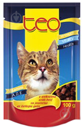 Консерва для кошек ТЕО с говядиной 100 г - фото 1