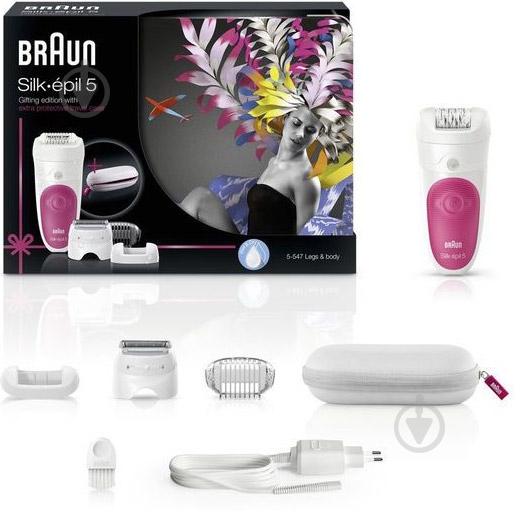 Эпилятор Braun SE 5547 Wet&Dry Gift Edition - фото 5