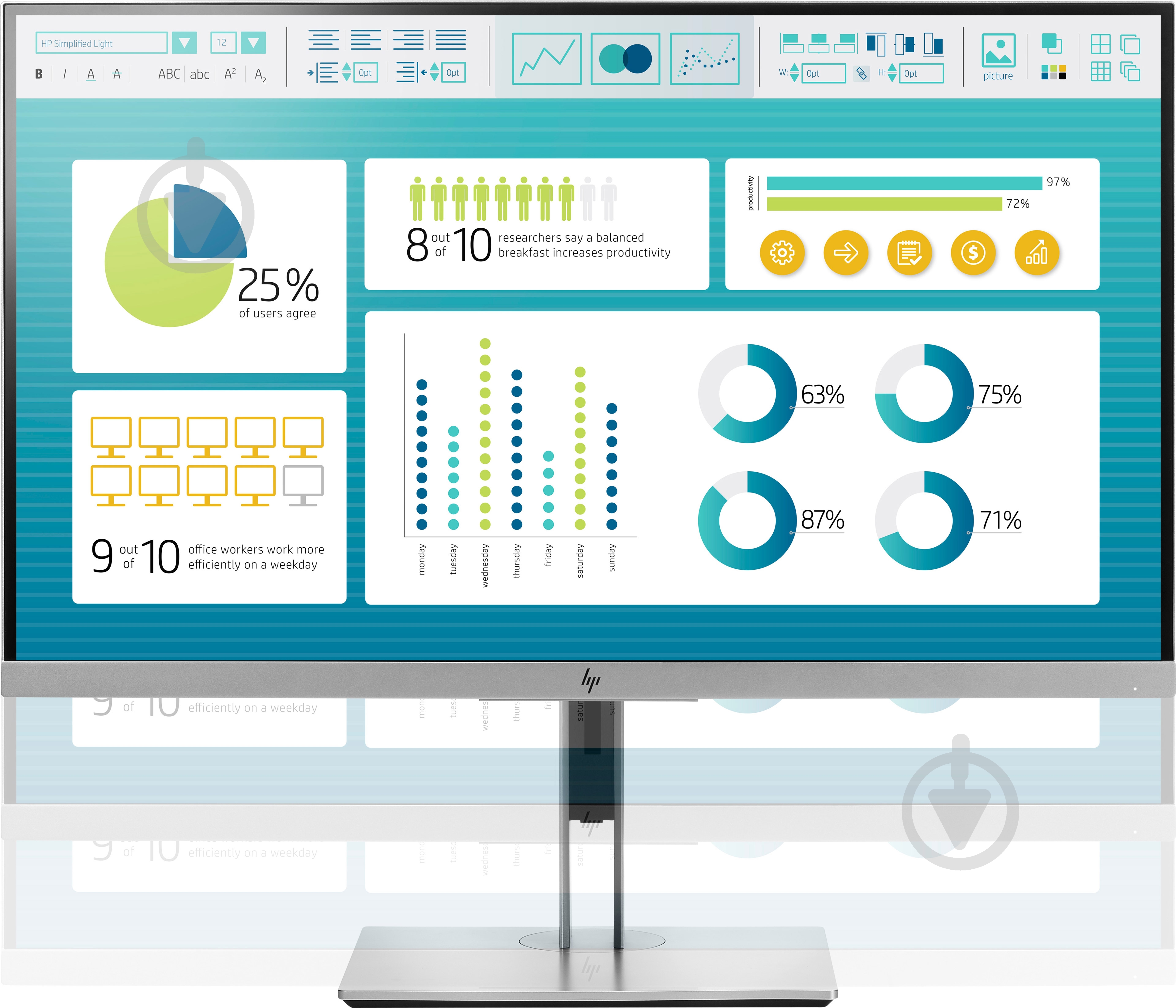Монитор HP EliteDisplay E273 27" (1FH50AA) - фото 4