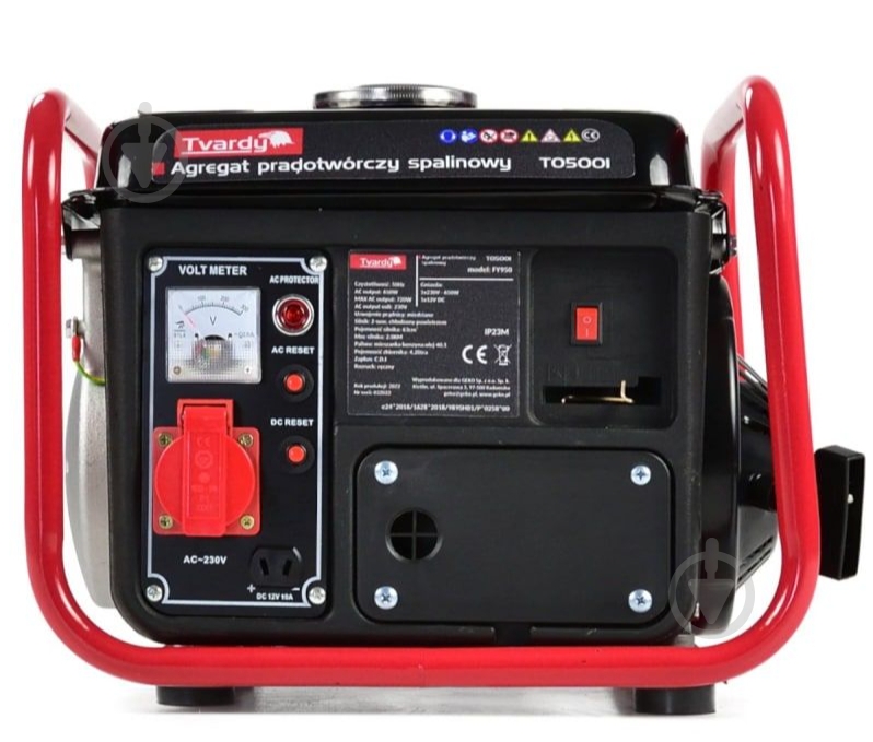 Генератор бензиновый Tvardy Tvardy 0,65 кВт / 0,72 кВт 220 В T05001 - фото 1