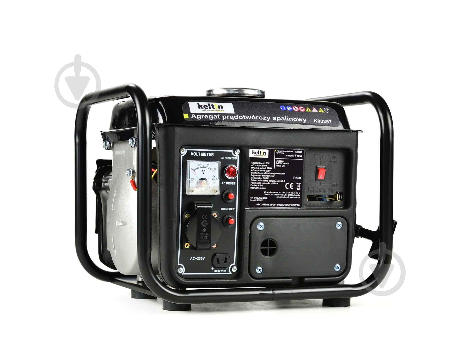 Генератор бензиновый Keltin Keltin 0,65 кВт / 0,72 кВт 220 В K00257 - фото 4