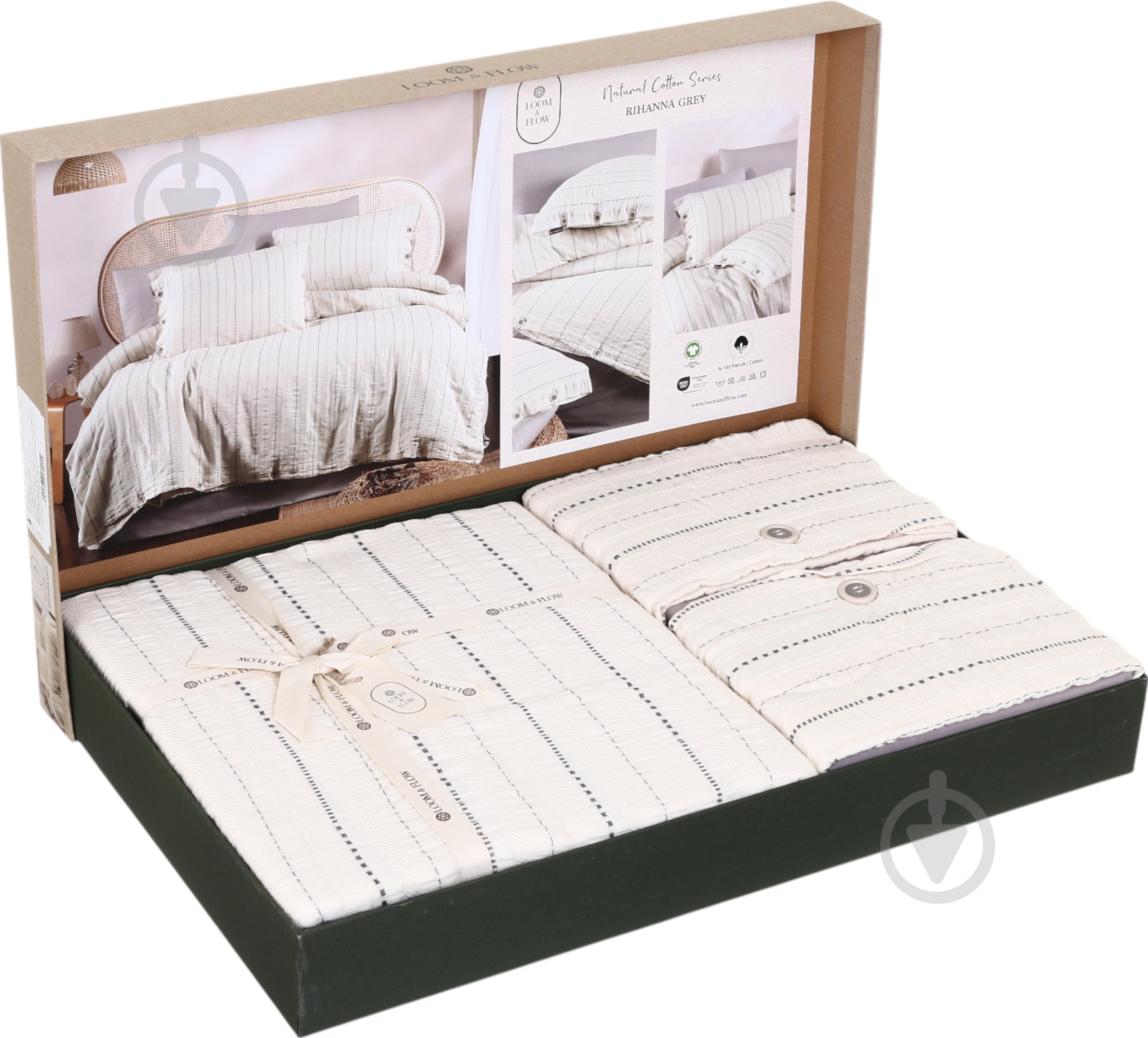 Комплект постільної білизни Brienz ivory 2 Loom&Flow - фото 5 Комплект постільної білизни Brienz ivory 2 Loom&Flow - фото 5