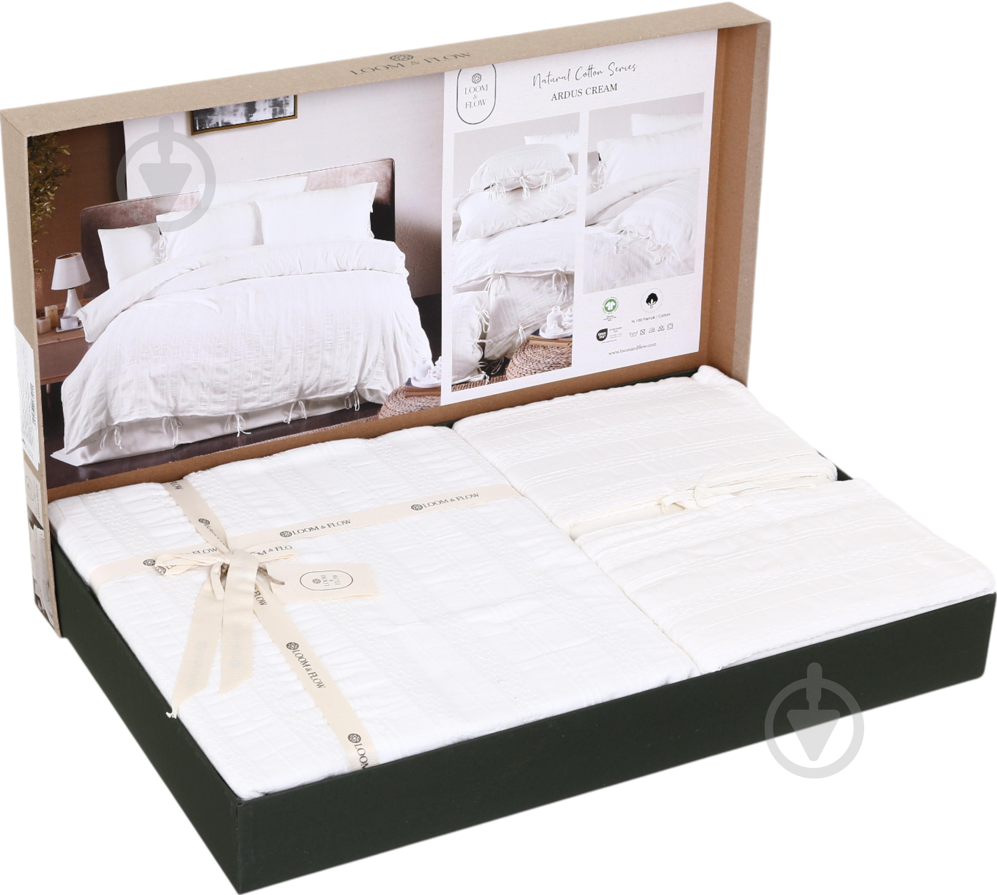 Комплект постельного белья Lugano ivory 2 Loom&Flow - фото 5 Комплект постельного белья Lugano ivory 2 Loom&Flow - фото 5