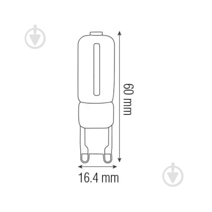 Лампа світлодіодна HOROZ ELECTRIC 7 Вт G9 матова G9 220 В 4200 К 001-023-0007-030 - фото 2