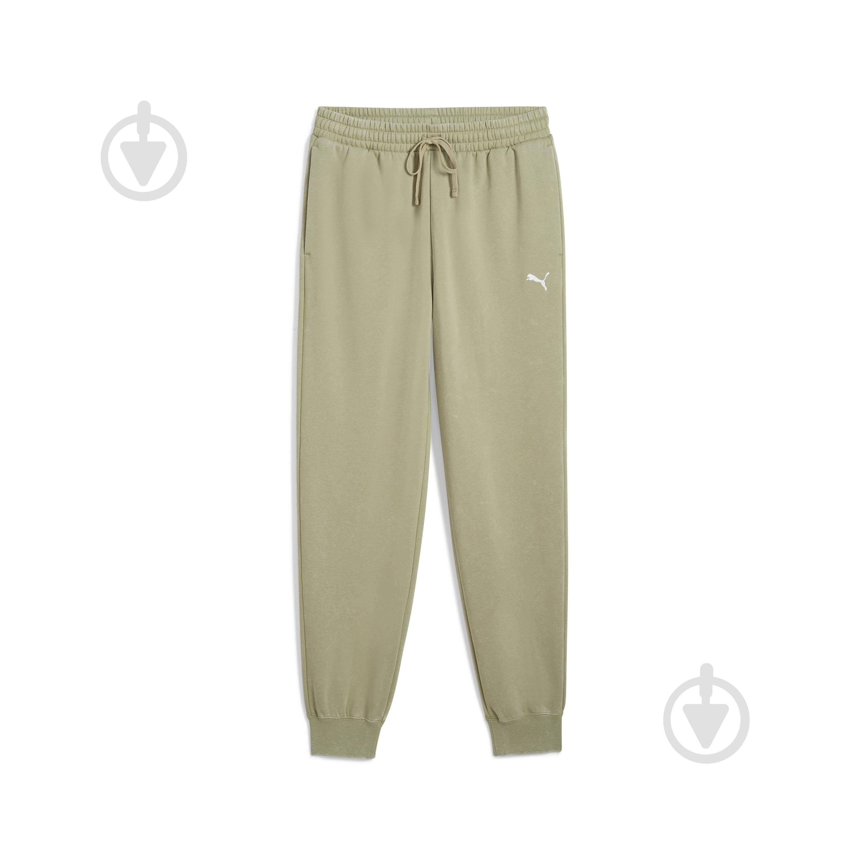 Штани Puma ESS ELEVATED Relaxed Wash Sweatpants FL 68843682 р. L хакі - фото 4